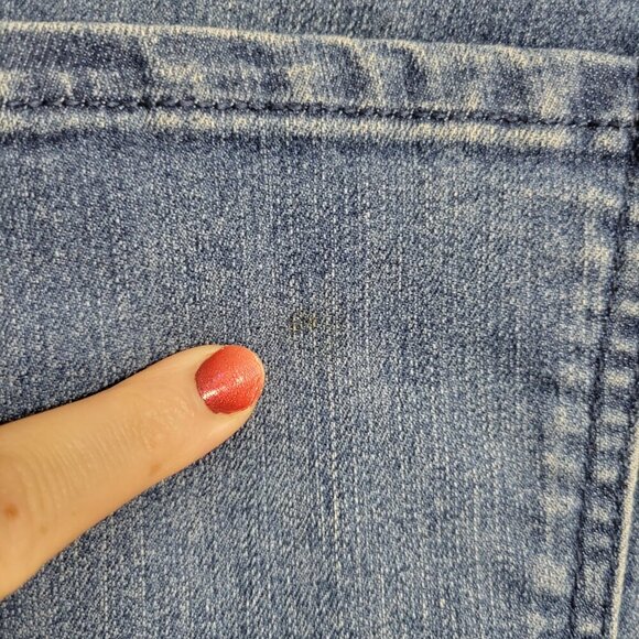 Gloria Vanderbilt 12S Missy Medium Wash Denim Blue Amanda Line Tapered Jeans - Picture 10 of 13